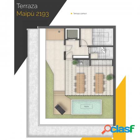 UN DORMITORIO - Amplios balcones - Amenities - Cochera -