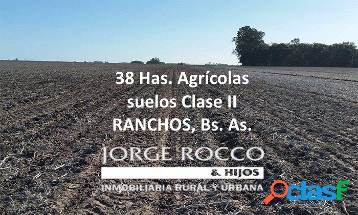 38 Has agrícolas en Ranchos (suelos Clase II)