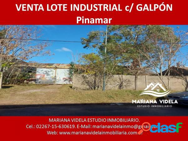 Lote industrial con galpón en Pinamar