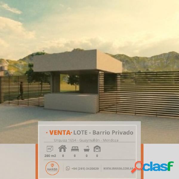 INKASA INMOBILIARIA - VENDE LOTES EN BARRIO TIERRAS DEL