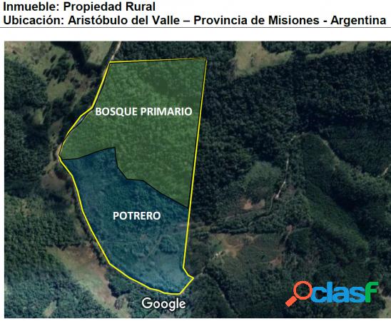 Excepcional Chacra de 43,5 hectáreas en Aristóbulo del