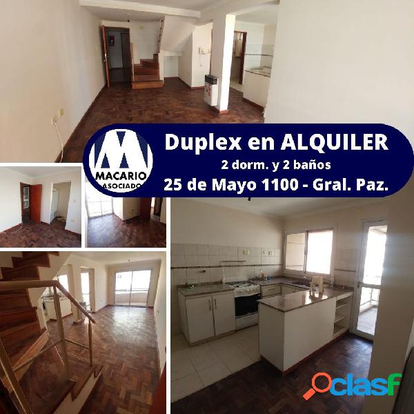 25 de Mayo 1100, Bº Gral. Paz - Duplex - 2 dorm.