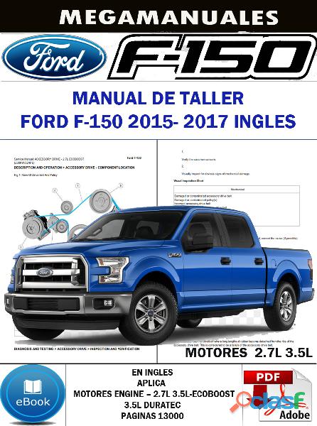 Manual De Taller Ford F 150 2015 2017 Ingles