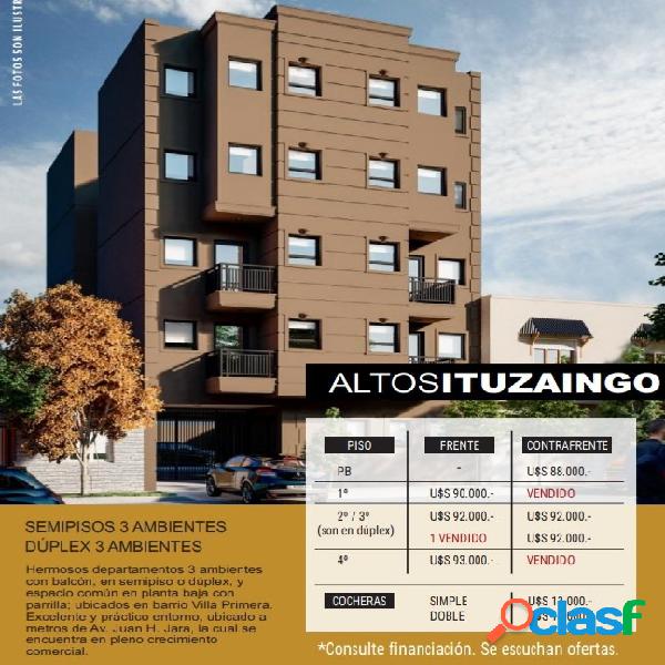 departamentos /duplex a estrenar / 3 ambientes