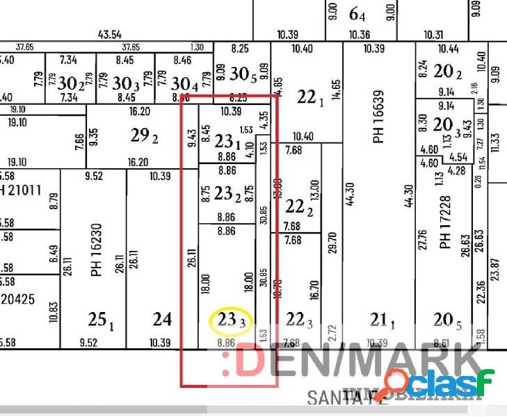 VENTA TERRENO (SANTA FE 2700)