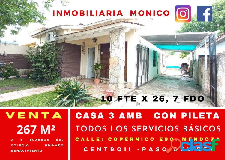 venta casa 3 amb con pileta