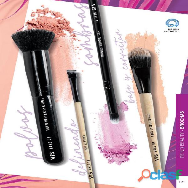 Set ideal de 4 pinceles de maquillaje por unidad o el