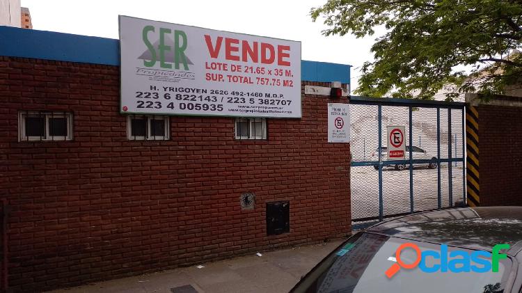 VENTA LOTE/COCHERA FTE A CLINICA 25 DE MAYO