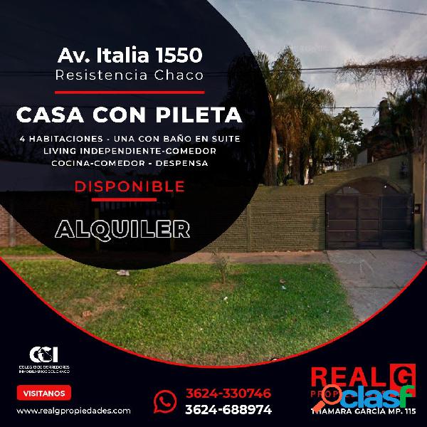 CASA EN ALQUILER