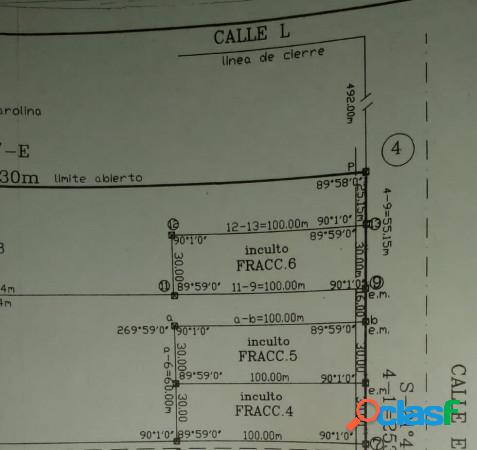 Vendo Lote 3.000 m2 calle El Toledano y San FRancisco