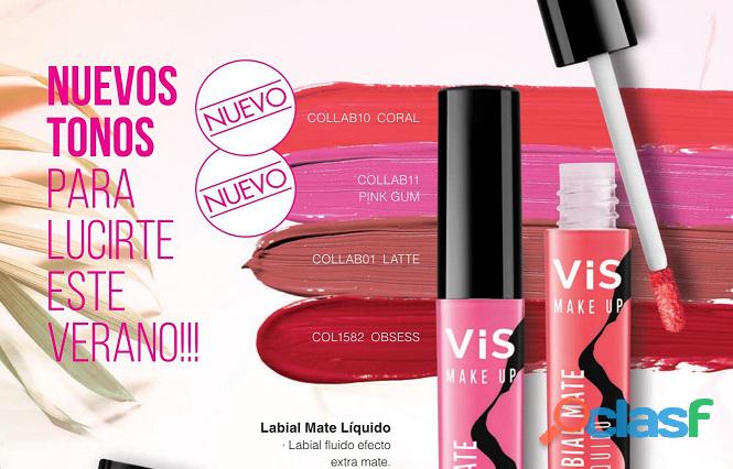 Labial liquido mate colores intensos Labial fluido efecto