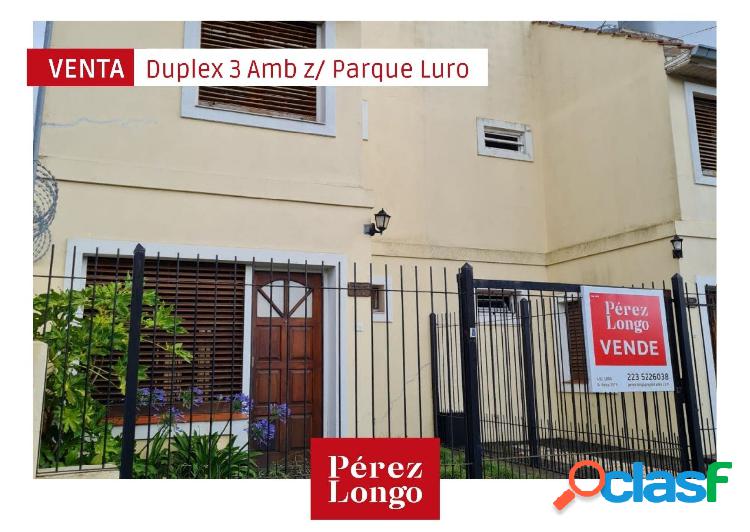 DUPLEX 3 AMB CON JARDÍN Y COCHERA DESCUBIERTA ZONA PARQUE