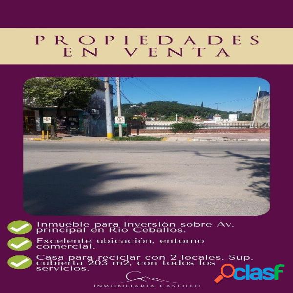 OPORTUNIDAD EN RIO CEBALLOS!! Inmueble para inversión sobre