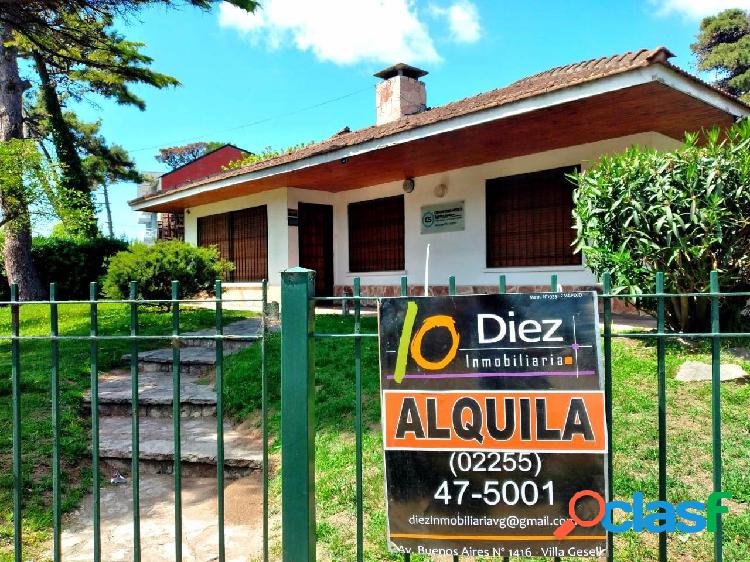 Alquiler Gesell 2022 - Casa 4 amb (6 pers) zona centrica