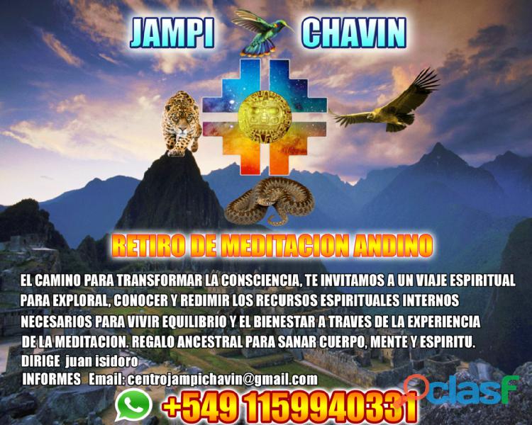 RETIRO DE MEDITACION ANDINO JAMPI CHAVIN