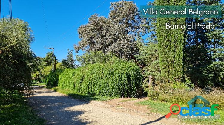 Lote esquina Villa General Belgrano