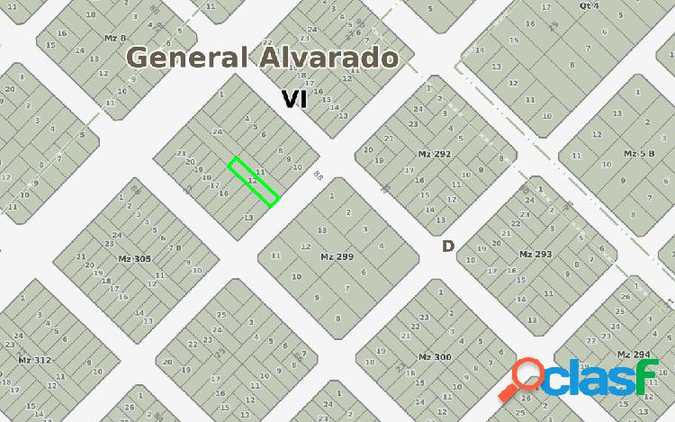 Se Vende Lote de 374 m2 en Mar del Sur.