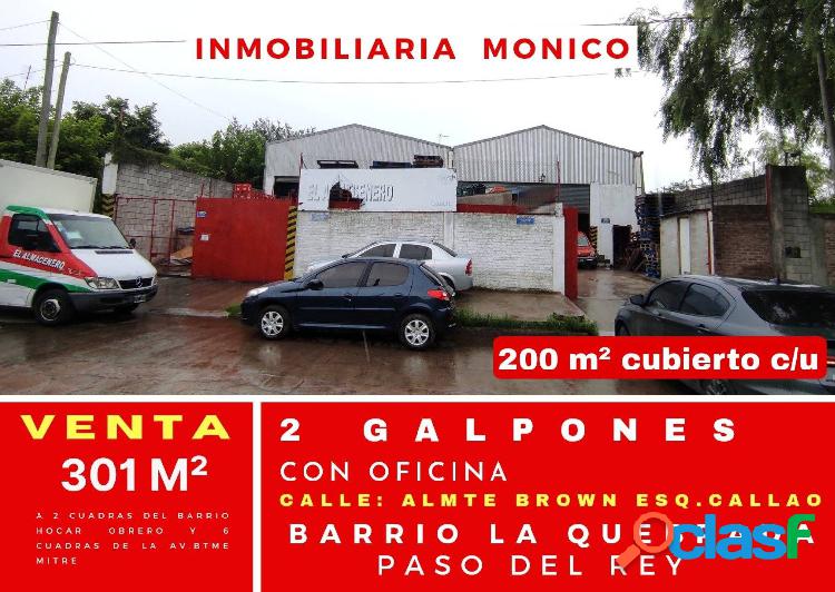 venta de 2 galpón industrial