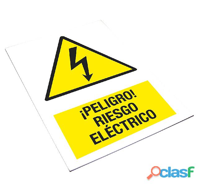 Peligro eléctrico cartel de plástico
