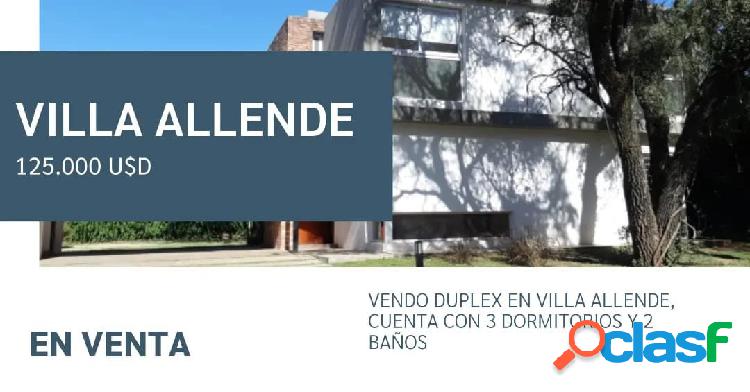 Vendo duplex en Villa Allende