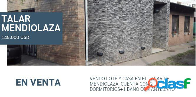 CASA + LOTE en AV TISSERA, TALAR DE MENDIOLAZA