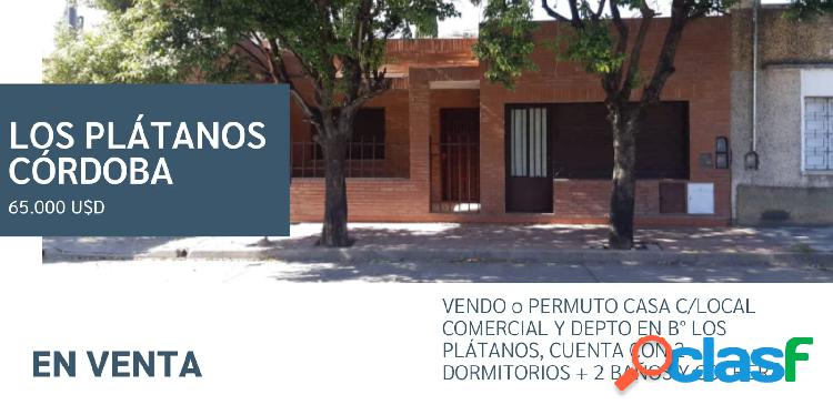 VENDO 2 CASAS B°LOS PLATANOS