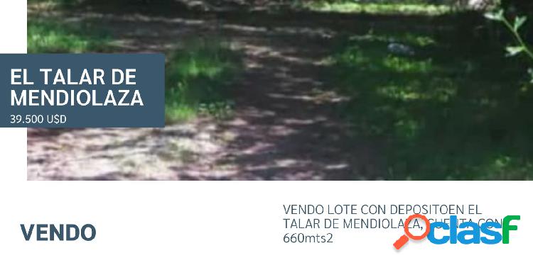 Se vende LOTE CON DEPOSITO