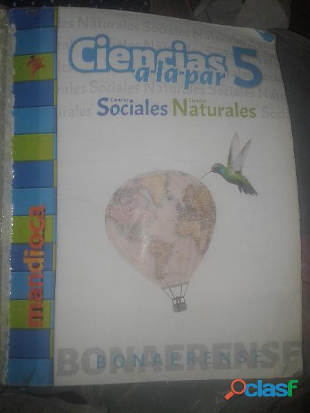 Libro ciencias naturales a la par 5 editorial Bonaerense