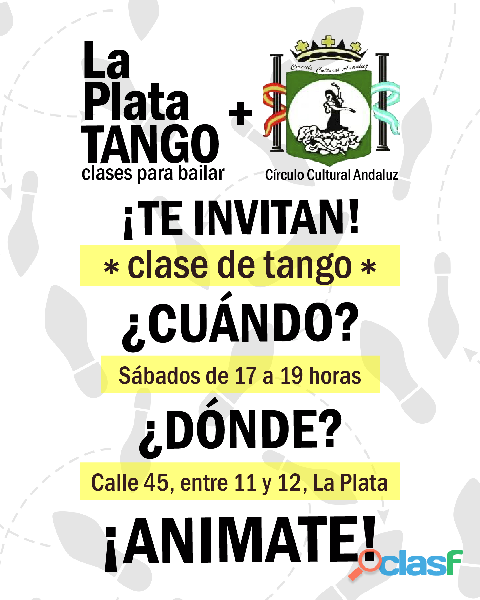 Clases de tango en la ciudad de La Plata