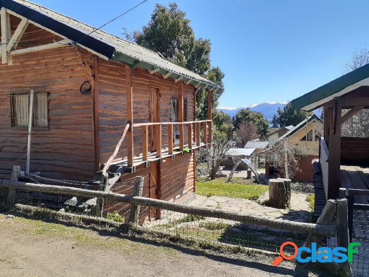 Casa + Cabaña con vistas al lago