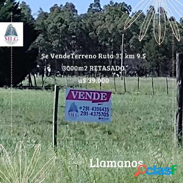 Se Vende Terreno Ruta 33 Km 9,5