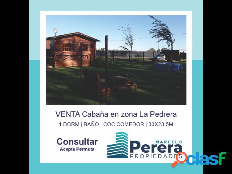 Venta | Cabaña | amplio lote | Zona La Pedrera