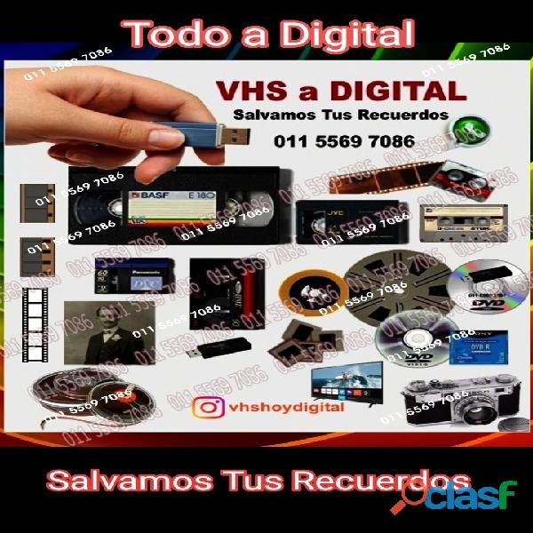 VHS Video mejorado a Digital Pen Drive Apto Smart TV.