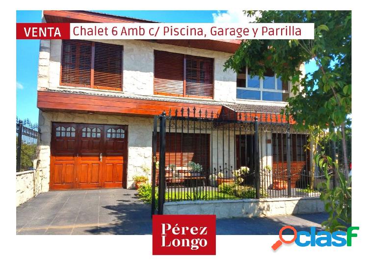 CHALET 6 AMB CON PISCINA, QUINCHO Y GARAGE