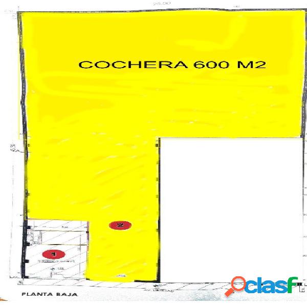 Galpón-Cochera 600 m2 sobre Av. Libertad al 5100