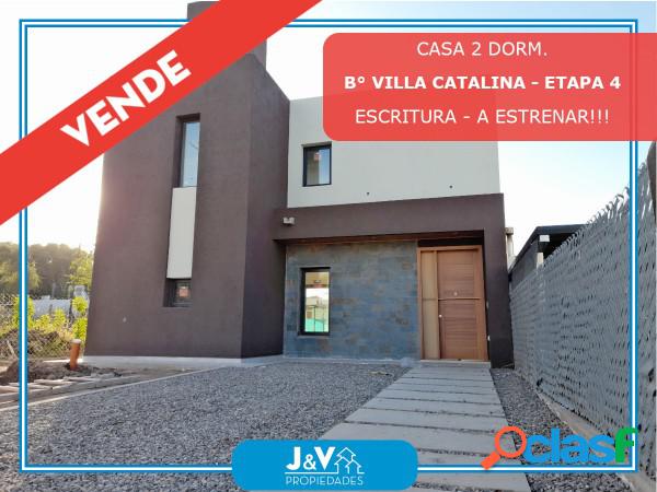 VENDO CASA A ESTRENAR 2 DORM. B° VILLA CATALINA.