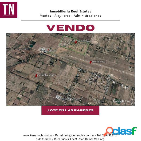 Lote en Las Paredes