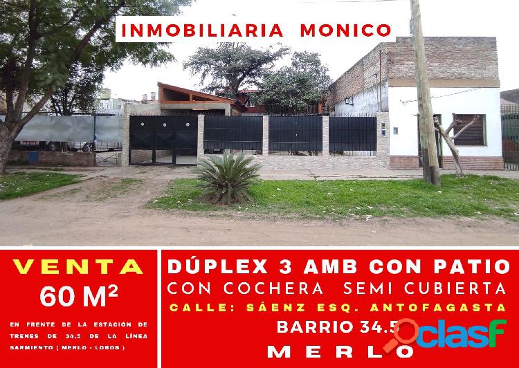 Venta dúplex 3 AMB a estrenar Merlo km 34.5