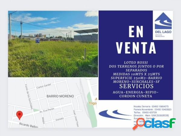 DOS TERRENOS EN VENTA