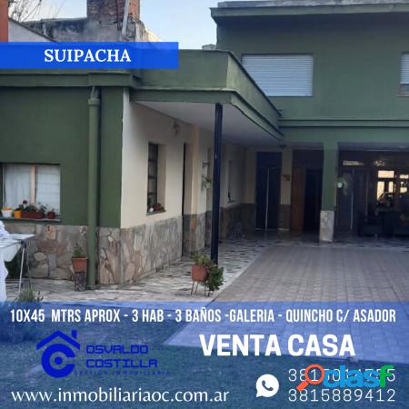 Venta de Casa de 2 plantas en calle Suipacha al al 600