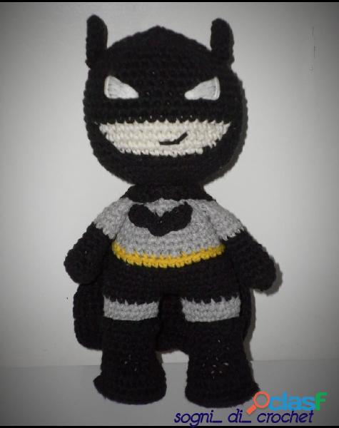 Batman Amigurumi Tejido A Crochet. Artesanal