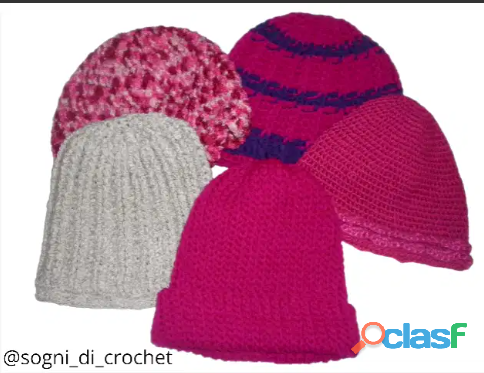 Gorros Tejidos A Crochet. Totalmente Artesanales.