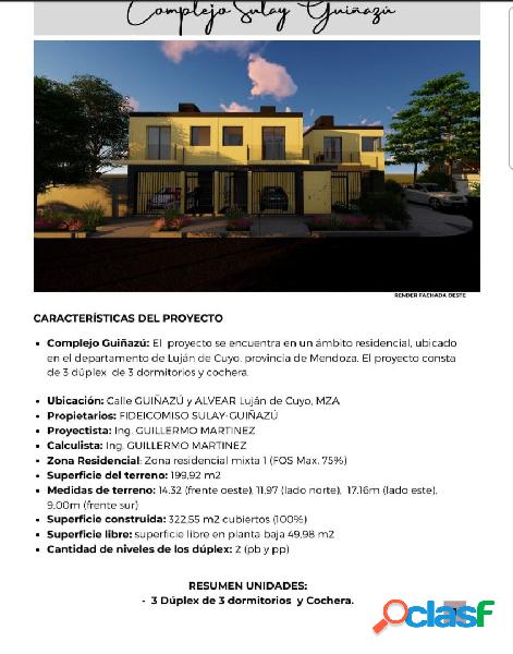 Vendo amplios duplex a estrenar en Lujan de Cuyo (113)