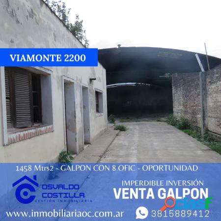 Venta de Galpón con oficinas Viamonte al 2200