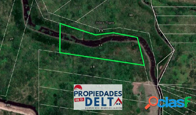 Lote terreno en venta Delta del Tigre con 240 m de frente al