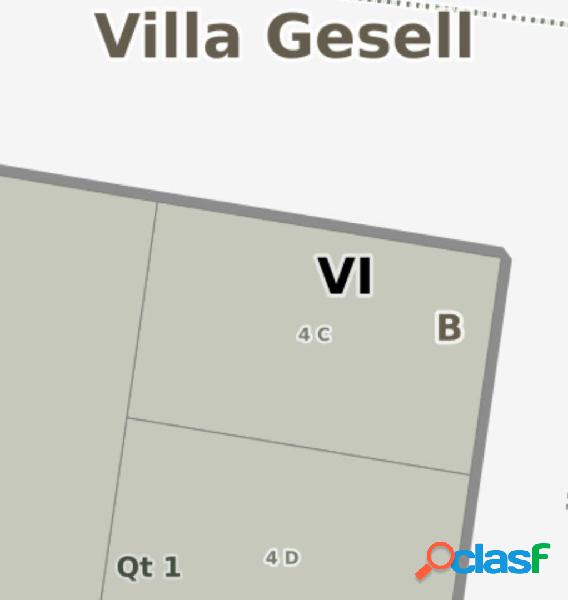 Lote esquina unifamiliar - Zona Norte - Villa Gesell