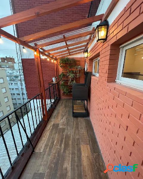 2 ambientes todo reciclado con balcón terraza, zona Centro