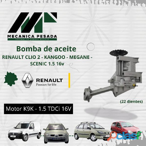 BOMBA DE ACEITE RENAULT CLIO 2 KANGOO MEGANE SCENIC 1.5 16V