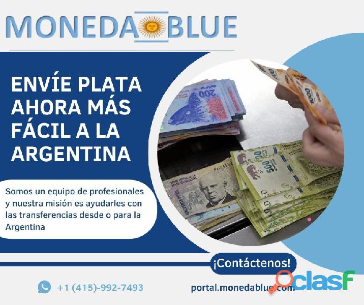 Como enviar plata a su familia en la Argentina?
