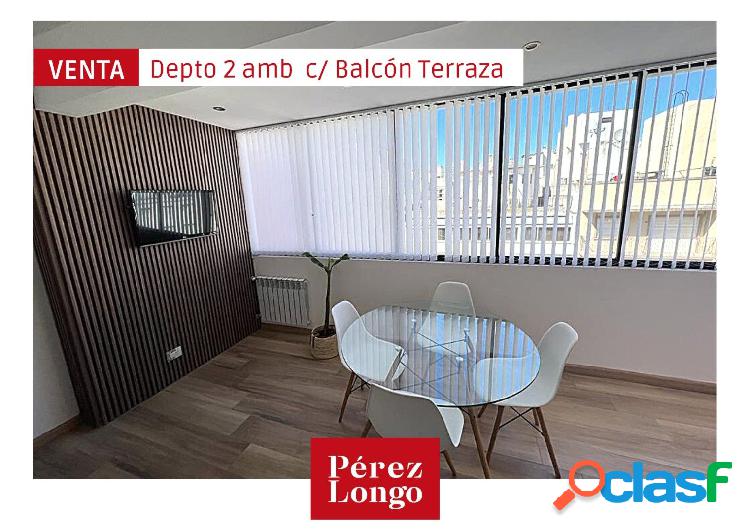 DEPTO 2 AMB CON BALCÓN TERRAZA